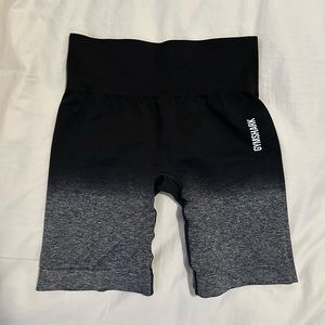 Gymshark Black Ombre cycling shorts